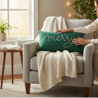 Povlak na polštář VERY MERRY - 30x50 cm - zelený