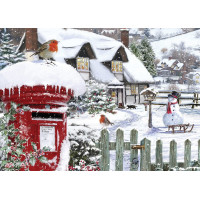 ALIPSON Puzzle Červenky ve sněhu 500 dílků