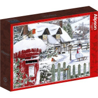 ALIPSON Puzzle Červenky ve sněhu 500 dílků