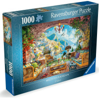 RAVENSBURGER Puzzle Pohádkový výhled na Středomoří 1000 dílků