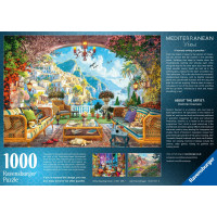 RAVENSBURGER Puzzle Pohádkový výhled na Středomoří 1000 dílků
