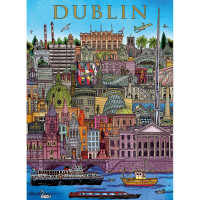 GIBSONS Puzzle Pohled na Dublin 500 dílků