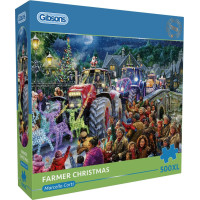 GIBSONS Puzzle Farmářské Vánoce XL 500 dílků