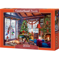 CASTORLAND Puzzle Vánoční chata 2000 dílků