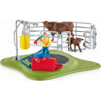 SCHLEICH Farm World® 42529 Mycí koutek pro dobytek