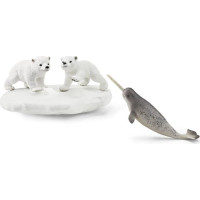 SCHLEICH Wild Life® 42531 Lední medvědi a klouzačka