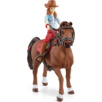 SCHLEICH Horse Club® 42539 Zrzka Hannah s pohyblivými klouby na koni