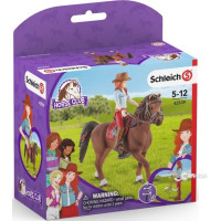 SCHLEICH Horse Club® 42539 Zrzka Hannah s pohyblivými klouby na koni