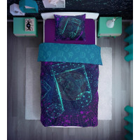 Bavlněné svítící povlečení YOUNG Music - 140x200 cm + 70x80 cm