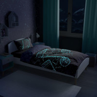 Bavlněné svítící povlečení YOUNG Music - 140x200 cm + 70x80 cm