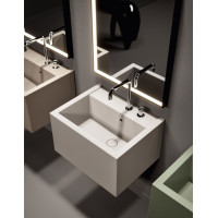 Kerasan KANAAL keramické umyvadlo 60x46, 5cm, černá mat 574031