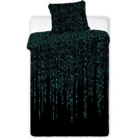 Bavlněné svítící povlečení YOUNG Matrix - 140x200 cm + 70x80 cm