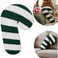 Tvarovaný polštář LÍZÁTKO - 42x20 cm - zelený/bílý