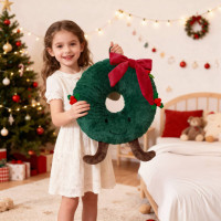 Tvarovaný polštář VÁNOČNÍ VĚNEC - 35 cm