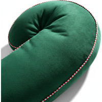 Tvarovaný polštář Velvet LÍZÁTKO- 45x20 cm - zelený