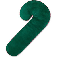 Tvarovaný polštář Velvet LÍZÁTKO- 45x20 cm - zelený