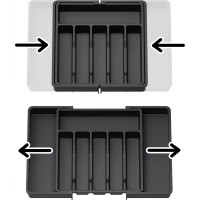 Příborník s nastavitelnou šířkou GARFO - černý