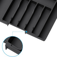 Příborník s nastavitelnou šířkou GARFO - černý