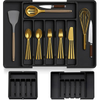 Příborník s nastavitelnou šířkou GARFO - černý