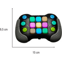 Elektronická arkádová antistresová světelná konzole - černá