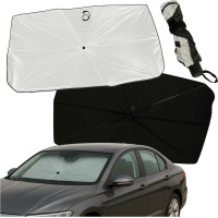 Sluneční clona na čelní sklo auta - deštník - 65x110 cm
