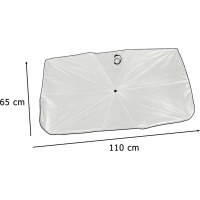 Sluneční clona na čelní sklo auta - deštník - 65x110 cm