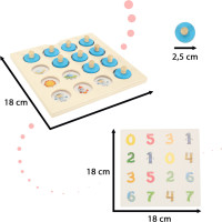 Montessori hra pexeso - 4 karty