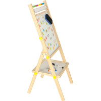 Oboustranná magnetická tabule s doplňky - 38x37x90 cm