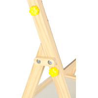 Oboustranná magnetická tabule s doplňky - 38x37x90 cm