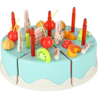 Narozeninový dort a sladkosti 75 prvků - modrá