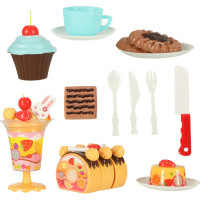 Narozeninový dort a sladkosti 75 prvků - modrá