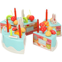 Narozeninový dort a sladkosti 75 prvků - modrá