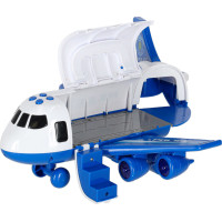 Transportní letadlo + 3 policejní vozidla