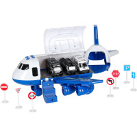 Transportní letadlo + 3 policejní vozidla