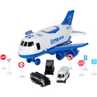 Transportní letadlo + 3 policejní vozidla