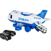 Transportní letadlo + 3 policejní vozidla