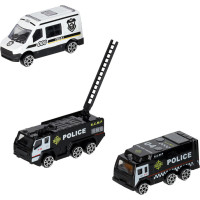 Transportní letadlo + 3 policejní vozidla