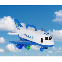 Transportní letadlo + 3 policejní vozidla