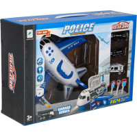 Transportní letadlo + 3 policejní vozidla