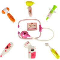 Doktorská sada v kufříku DOCTOR - světle růžová