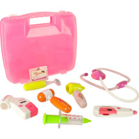 Doktorská sada v kufříku DOCTOR - světle růžová