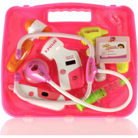 Doktorská sada v kufříku DOCTOR - světle růžová