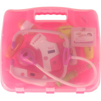 Doktorská sada v kufříku DOCTOR - světle růžová