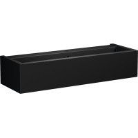 Kerasan KANAAL keramické umyvadlo 120x40cm, černá mat 574231