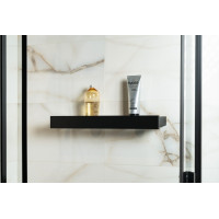 Sapho PATRON skleněná police 58cm, černá PX582B