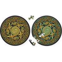 CURIOSI Oboustranné dřevěné puzzle Double: Drak 88 dílků