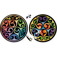 CURIOSI Oboustranné dřevěné puzzle Double: Pupeny 88 dílků