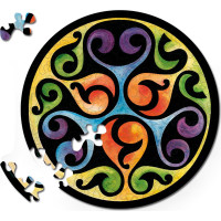 CURIOSI Oboustranné dřevěné puzzle Double: Pupeny 88 dílků