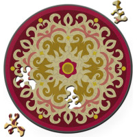 CURIOSI Oboustranné dřevěné puzzle Double: Růže 88 dílků