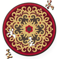 CURIOSI Oboustranné dřevěné puzzle Double: Růže 88 dílků